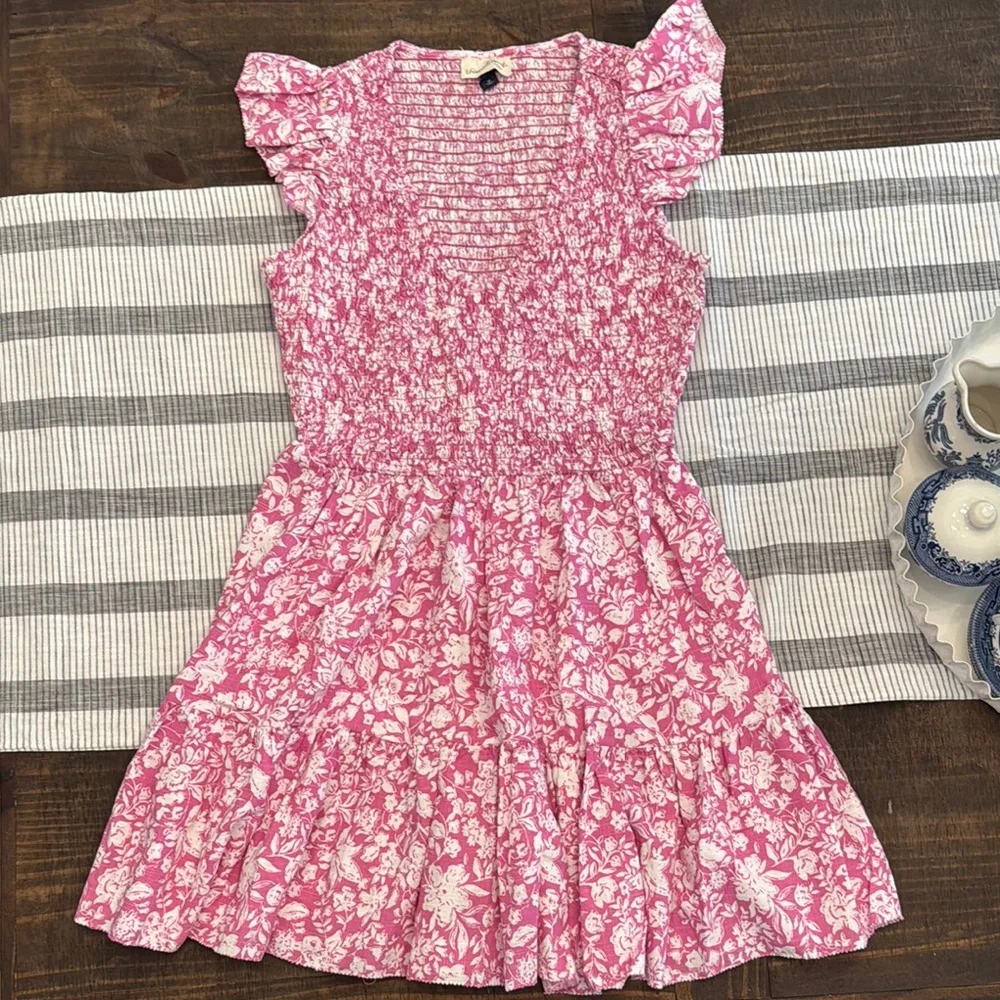 Universal Thread Pink and White Ruffled Sundress - Picture 1 of 4